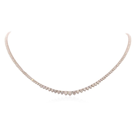 18KT White Gold 9.20 ctw Diamond Necklace