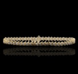 14KT Yellow Gold 1.10 ctw Diamond Bracelet