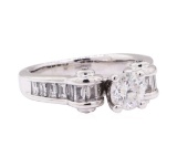 1.52 ctw Diamond Ring - 14KT White Gold