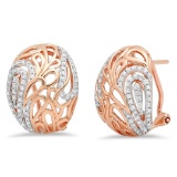 14k Gold 0.5CTW Diamond Earrings, (I1-I2/H-I)