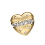 14k Yellow Gold 0.12CTW Diamond Pendant, (SI3/G-H)