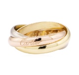 Cartier Tri-Color Rolling Ring - 18KT Yellow, Rose and White Gold