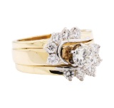 1.34 ctw Diamond Ring - 14KT Yellow And White Gold