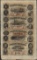 Uncut Sheet of 1857 Western Exchange Fire & Marine Insurance Co. Obsolete Notes