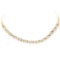 0.80 ctw Diamond Necklace - 10KT Yellow And White Gold