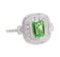 1.21 ctw Tsavorite and Diamond Ring - Platinum