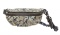 Marc Jacobs Gold Jacquard Canvas Gray Metallic Leather Trim Waist Bag