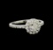 1.04 ctw Diamond Ring - 14KT White Gold