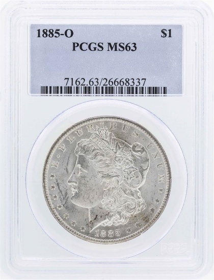 1885-O $1 Morgan Silver Dollar Coin PCGS MS63