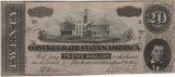 1864 $20 Confederate States of America Bank Note