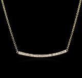 14KT Yellow Gold 0.84 ctw Diamond Necklace