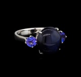 11.71 ctw Multi Gemstone Ring - 14KT White Gold