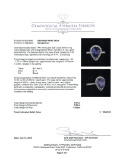 4.87 ctw Tanzanite and Diamond Ring - 14KT White Gold