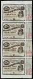 Uncut Sheet of (4) State of Louisiana Baby Bond Obsolete Notes