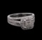 1.44 ctw Diamond Ring - 14KT White Gold