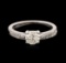 14-18KT White Gold 1.08 ctw Diamond Wedding Ring Set