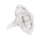 0.95 ctw Diamond Vintage Ring - 18KT White Gold