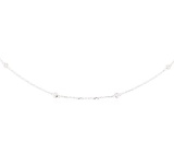 0.40 ctw Diamond Necklace - 18KT White Gold