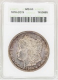 1878-CC $1 Morgan Silver Dollar Coin ANACS MS63