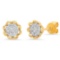 14k Gold 0.24CTW Diamond Earrings, (I1/G-H)