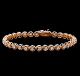 1.83 ctw Diamond Tennis Bracelet - 14KT Rose Gold