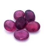 10.57 ctw Oval Mixed Ruby Parcel
