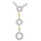 14k Two Tone Gold 0.34CTW Diamond Necklace, (I1 /G-H)