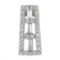 14k White Gold  0.39CTW Diamond Pendant