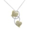 18k Two Tone Gold 0.80CTW Diamond Pendant, (SI1-SI2/G-H)