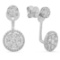 14k Gold 1.27CTW Diamond Earrings, (SI1-SI2)