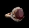 14KT Rose Gold 15.28 ctw Ruby and Diamond Ring