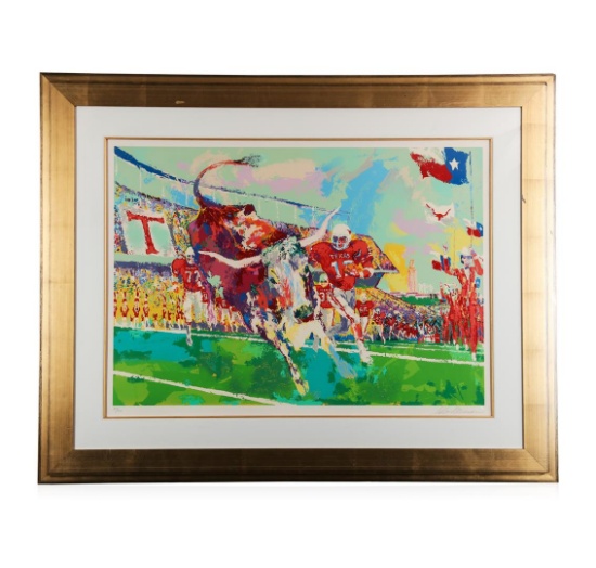 "Texas Longhorns" by LeRoy Neiman - Limited Edition Serigraph
