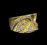 14KT Two-Tone Gold 0.86 ctw Diamond Ring