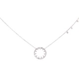 0.85 ctw Diamond Necklace - 14KT White Gold