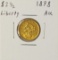 1898 $2 1/2 Liberty Head Quarter Eagle Gold Coin