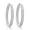 14k White Gold 1.00CTW Diamond Earring, (I2 /H)