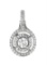 14k White Gold 0.48CTW Diamond Pendant, (I2 /SI3-I1/H-I/G-H)