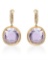 14k Rose Gold 12.66CTW Diamond and Amethyst Earring, (I1/I)