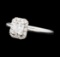 0.87 ctw Diamond Ring - 14KT White Gold