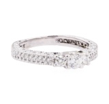 1.00 ctw Diamond Ring - 14KT White Gold