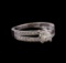 0.74 ctw Diamond Ring - 14KT White Gold