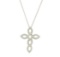 0.5 ctw Diamond Pendant With Chain - 10KT White Gold