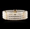 14KT Yellow Gold Pearl and Diamond Choker