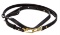 Louis Vuitton Black Leather Double Clasp Adjustable Strap