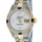 Rolex Ladies 2 Tone 14K MOP & Sapphire Diamond Datejust Wriswatch