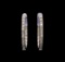 0.55 ctw Diamond Earrings - 14KT White Gold
