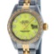 Rolex Ladies 2 Tone 14K Yellow VS Diamond Datejust Wristwatch