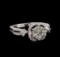 14KT White Gold 0.44 ctw Diamond Ring