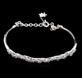 0.87 ctw Diamond Bracelet - 14KT White Gold