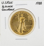 1988 American Gold Eagle $25 Coin